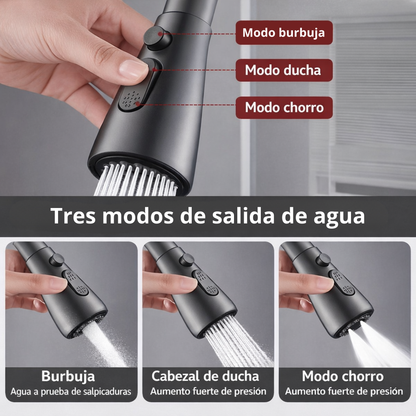Acesesorio para grifo 3 en 1