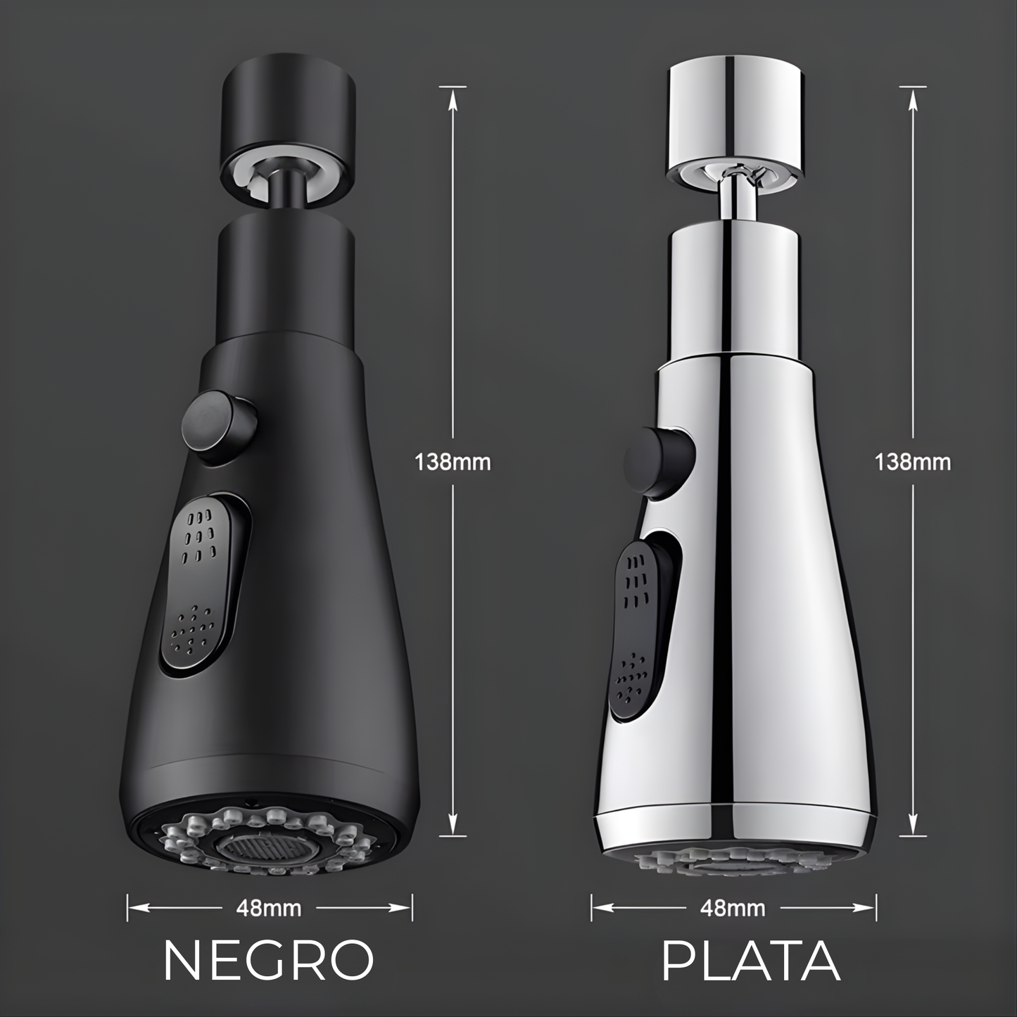 Acesesorio para grifo 3 en 1